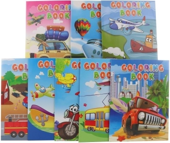 Krāsojamā grāmata Transportlīdzekļi A4