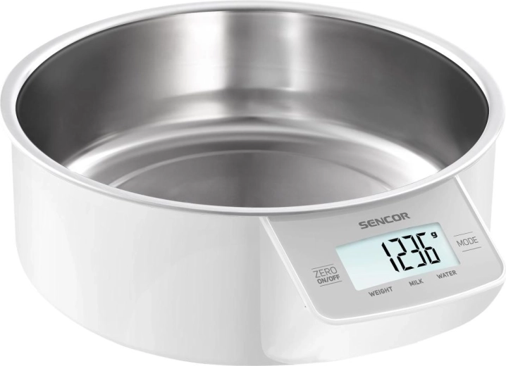 Sencor kitchen scale with stainless steel bowl