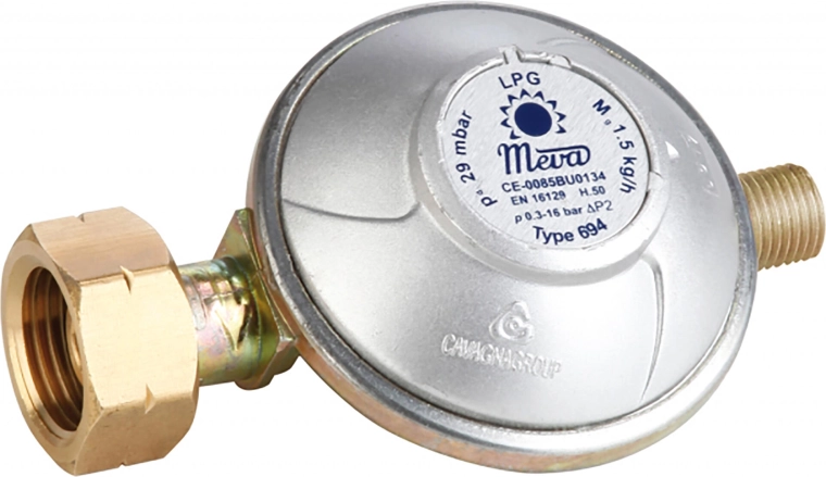 Gāzes spiediena regulators 50 mbar G 1/4"L PB baloniem