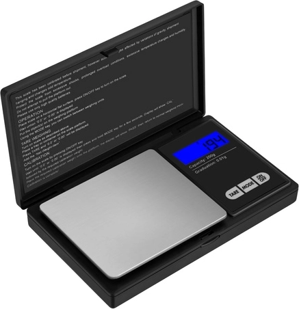 Ruhhy kabatas digitālie juvelierizstrādājumu svari 200 g / 0,01 g ar aizsargvāku un LCD