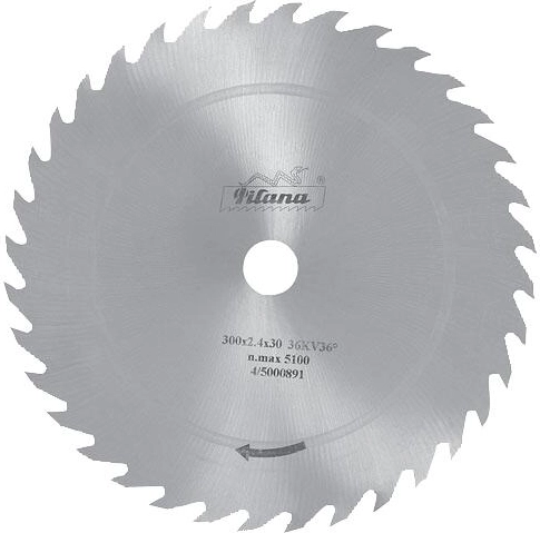Zāģa disks PILANA 500 mm garenzāģēšanai kokam, 36 zobi