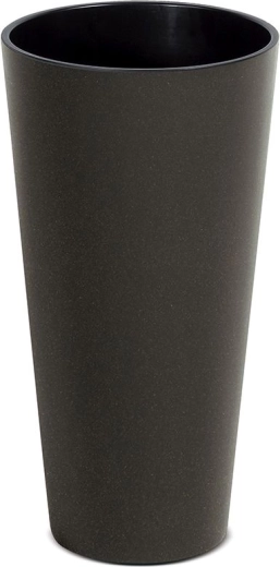 Puķu pods Tubus Slim Eco Wood 20 cm – kafijas krāsa