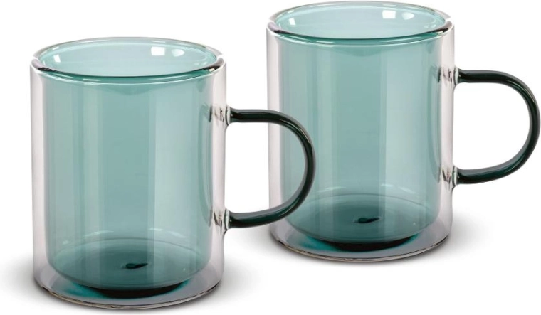 Lamart set of thermal tea glasses 350 ml, green