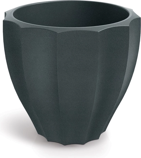 Puķu pods Rona Rounde 40 cm grafīta krāsā