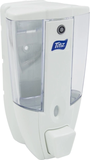 Wall-mounted soap dispenser 0.45 l white/transparent - 1 piece