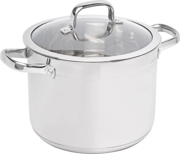 Lamart Prestige stainless steel pot with lid, 7.9 l