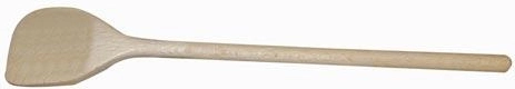 Wooden round spoon with corner 25 cm