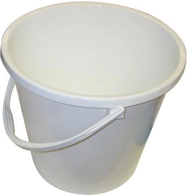 Plastmasas spainis 15 l ar mērskalu, brūns