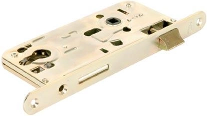Security mortise cylinder lock K102, 90/80, reversible, white zinc