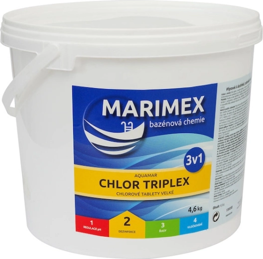 Marimex Chlor Triplex lēni šķīstošas tabletes 4,6 kg