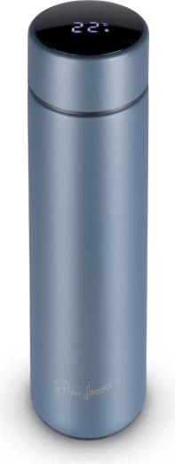 Lamart thermos with digital thermometer, blue, 450 ml