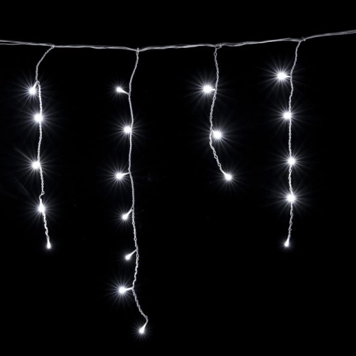 Āra dekoratīvais Ziemassvētku apgaismojums 500 LED diodes 19 m aizkars