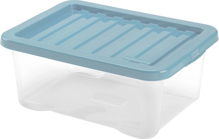 Plastmasas uzglabāšanas kaste ar vāku HEIDRUN Quasar 18 l