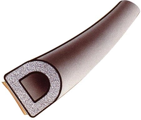 EPDM Window Seal D 9 × 8 mm, White, 6 m