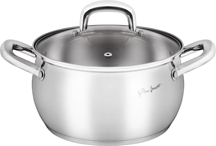 Lamart stainless steel saucepan with lid Shape 2.4 l