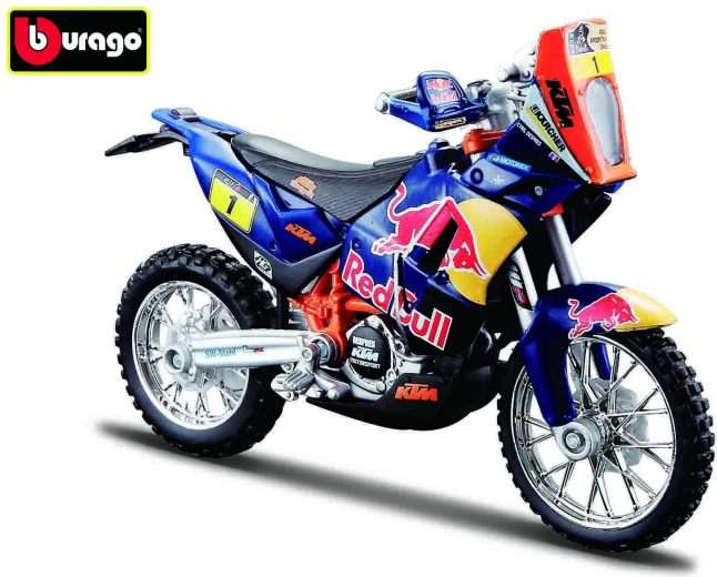Bburago motocikls Red Bull KTM 450 Rally Dakar 1:18