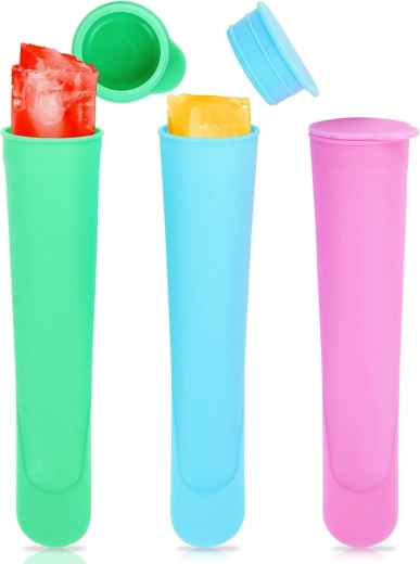 Silikona saldējumu formiņas uz kociņa 100 ml, 3 gab.