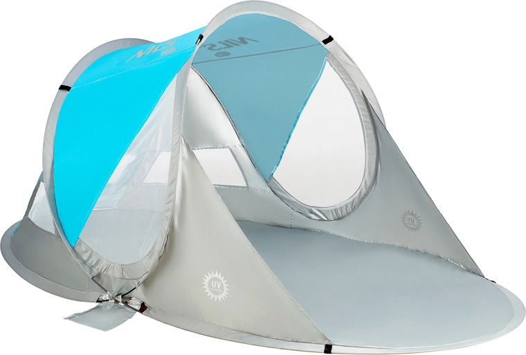 Pašizplešams pludmales tents NILS Camp NC3143 BIG, zils