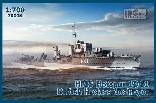 Plastmasas kuģa modelis HMS Hotspur (1941) – H klases torpēdkāvi