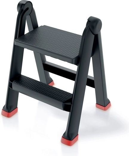 Salokāmas plastmasas kāpnes UNI Ladder PROSPERPLAST, 2 pakāpieni, kravnesība 150 kg