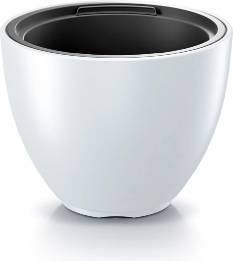 Puķupods ar ieliktni 56,9 cm balts