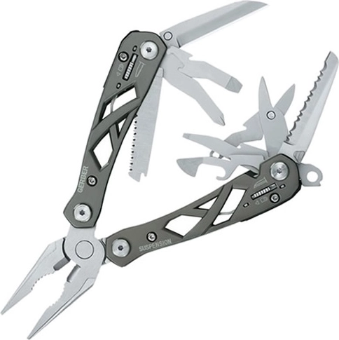 Daudzfunkcionāls instruments Gerber Suspension, tērauds, 12 funkcijas, neilona maciņš
