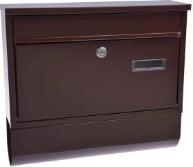 Pastkastīte RADIM ar avīžu cauruli, 360 × 320 × 90 mm, brūna