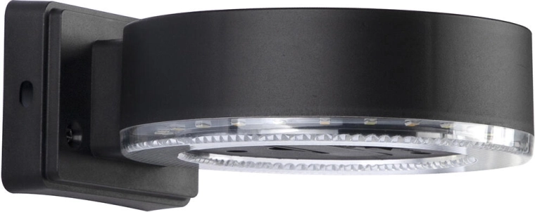 Saules sienas LED gaisma 24 LED, melna, IP44