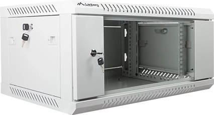 Secure storage with glass door
