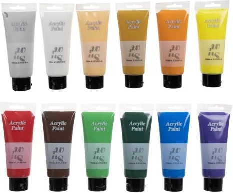 12 koši toņi caurspīdīgās 100 ml tūbiņās