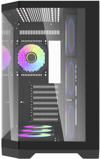 Panoramic view thanks to three tempered glass panels