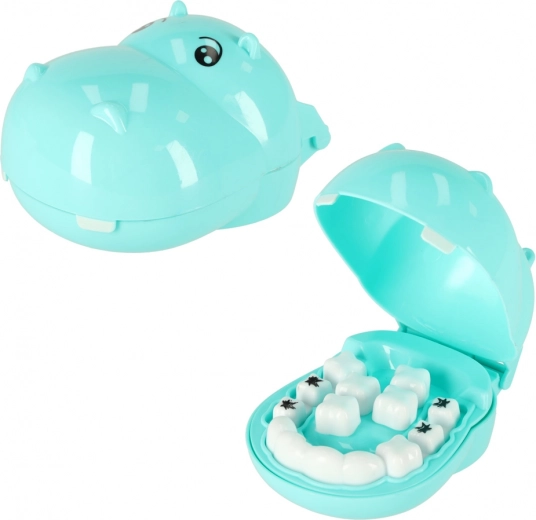 Mīlīgs nīlzirgs ar izņemamiem zobiem