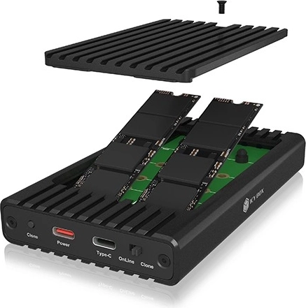 Divkāršs M.2 NVMe korpuss 2230/2242/2260/2280