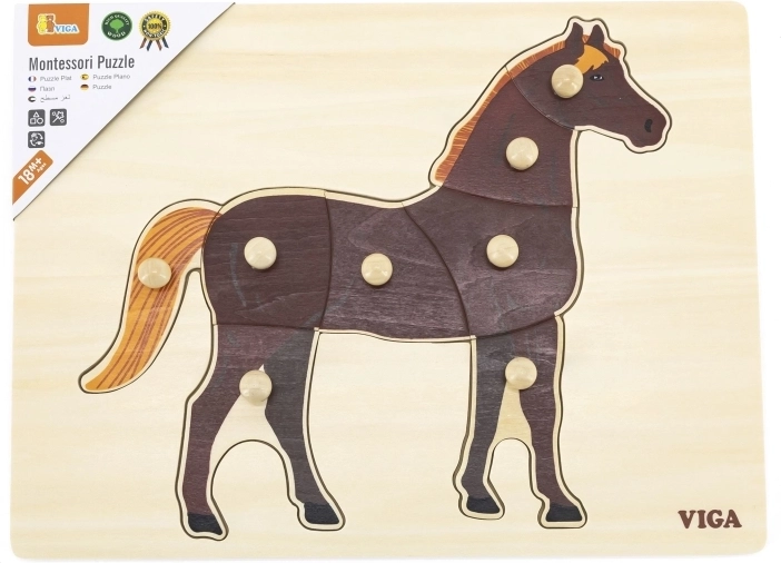 Montessori mācīšanās ar realistu zirgu