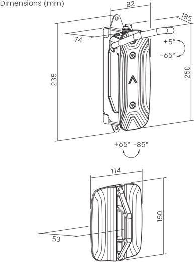 Swivel mechanism to move closer to the wall