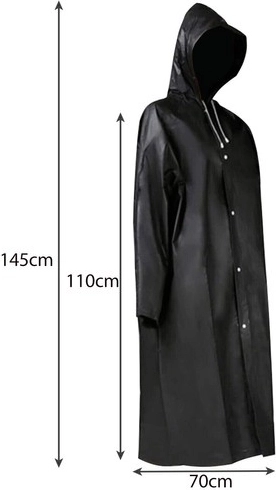 Gars garums un kapuce ar savilkšanu