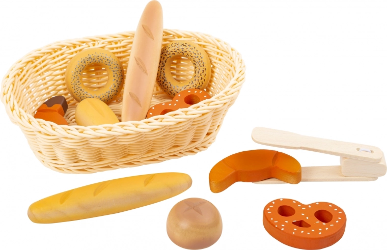 Realistic bakery basket for shop play