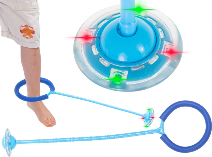 LED gaismas, kas izgaismo katru lēcienu