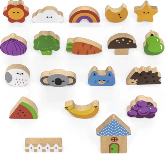 Kvalitatīvas koka detaļas un kartītes