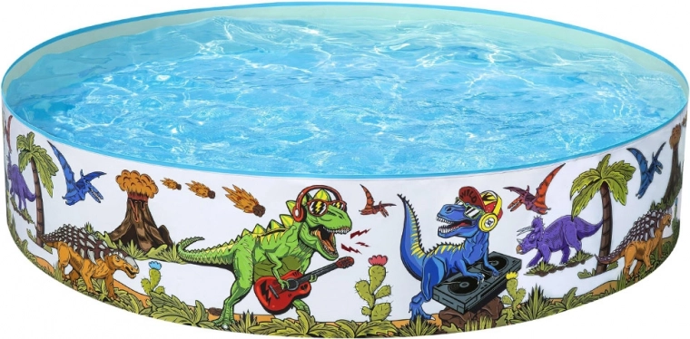 Rotaļīgs dinozauru dizains, ko bērni mīl