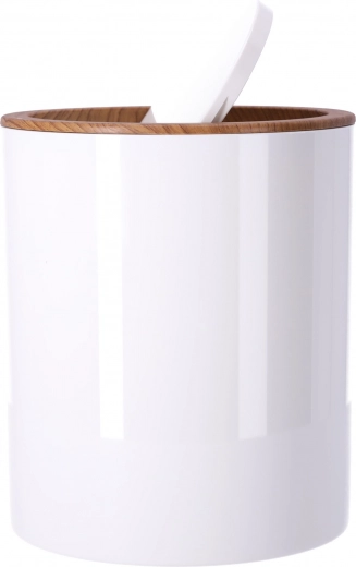 Atkritumu tvertne ar šūpojošos vāku lielākai higiēnai