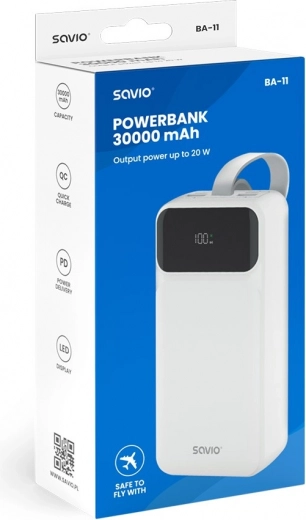 Milzīga 30000 mAh ietilpība dienām bez rozetes