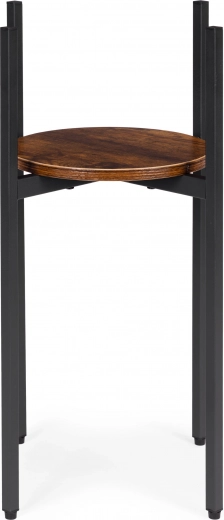 Stilīgs koka plaukts augiem un dekorācijām