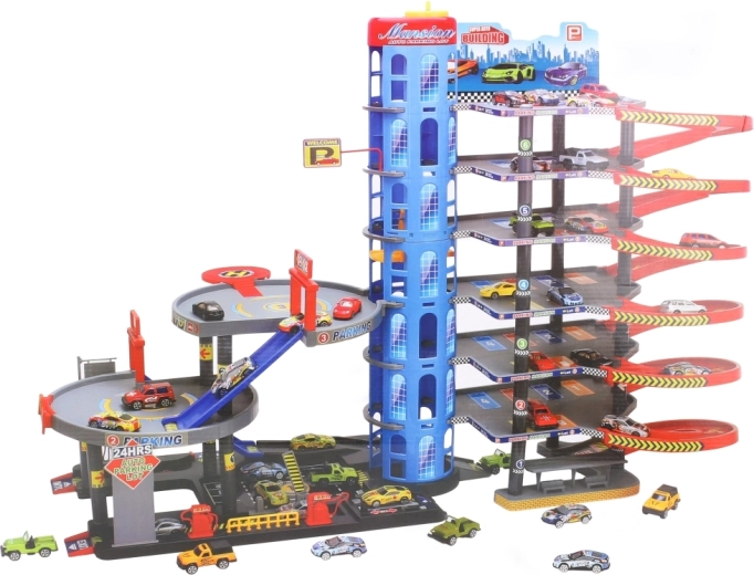 Seši stāvi pilni ar darbību