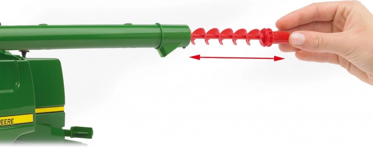 Izvelkama izkraušanas roka ar gliemežtransportieri – “graudu” bēršana kā īstenībā