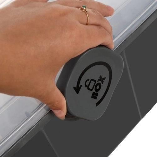 Drošs slēdzamais vāks un robusta aizdare