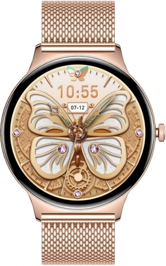 Luxurious gold design and AMOLED display