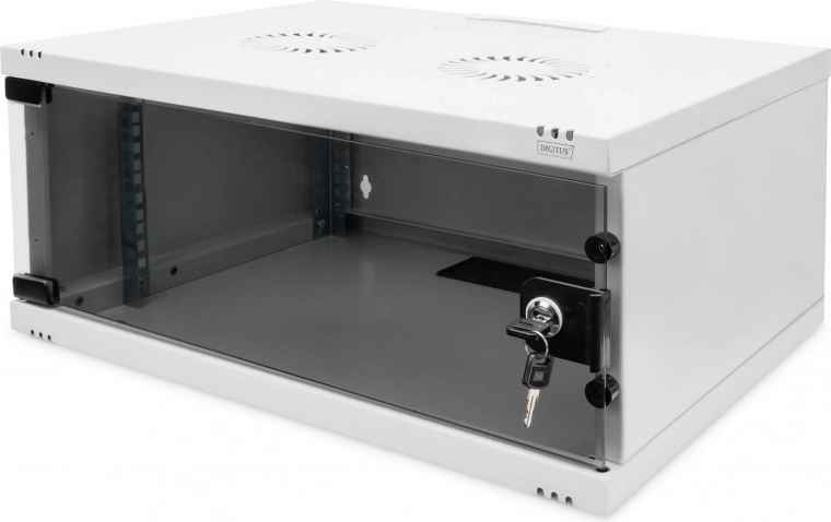 Secure glass door with single-point locking