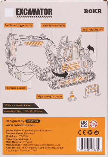 Kustīgas daļas kā īstam ekskavatoram