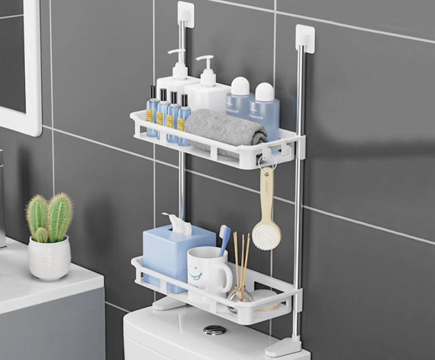 Maksimāla vietas izmantošana virs tualetes